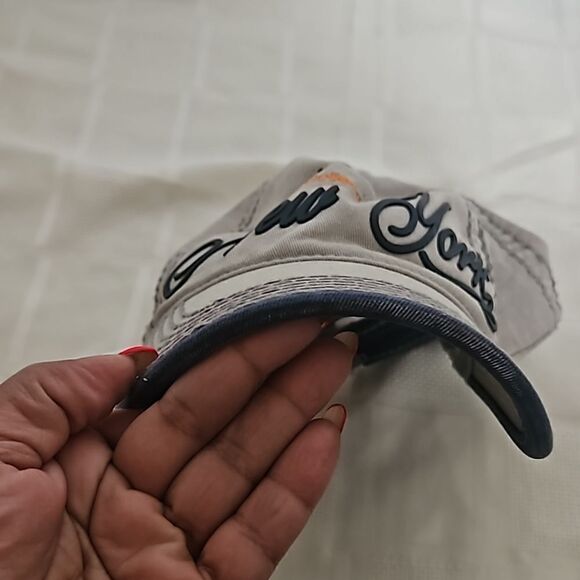 Robin Ruth Men's Logo New York Baseball Cap One Size  Gray/ Blue - Picture 12 of 16